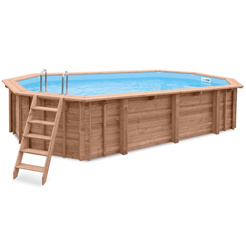 Piscina in legno Bali Oval